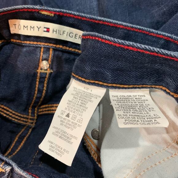 Tommy Hilfiger Size 6 Denim Capris 2000s Y2K - Picture 7 of 11